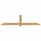 Ekena Millwork Eugene Smooth Timber Gable Bracket, Western Red Cedar, 108"W x 27"H x 1 1/2"D x 5 1/2"F, 6/12 Pitch GBW108X27X0206EUG00SWR - alternate 1